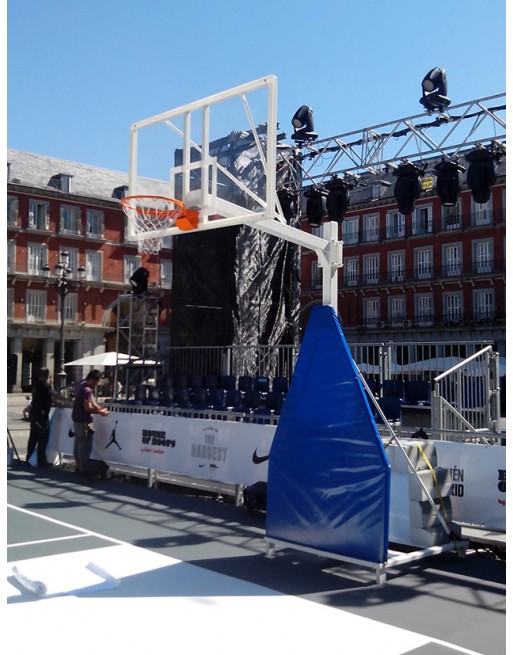 JUEGO PROTECTORES PARA CANASTAS BALONCESTO FORMA TRIANGULAR