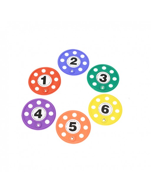 JUEGO 6 DISCOS CON AGUJEROS