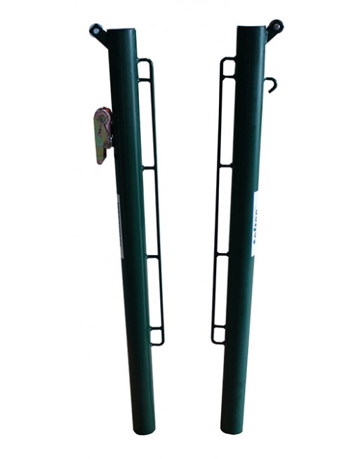 JUEGO POSTES PÁDEL METÁLICOS Ø 80MM FIJOS