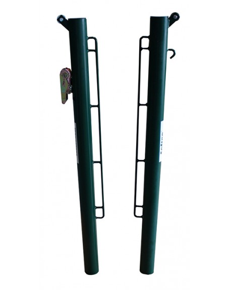 JUEGO POSTES PÁDEL METÁLICOS Ø 80MM FIJOS