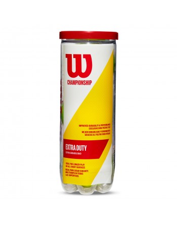 BOTE 3 PELOTAS TENIS WILSON "CHAMPIONSHIP XD"