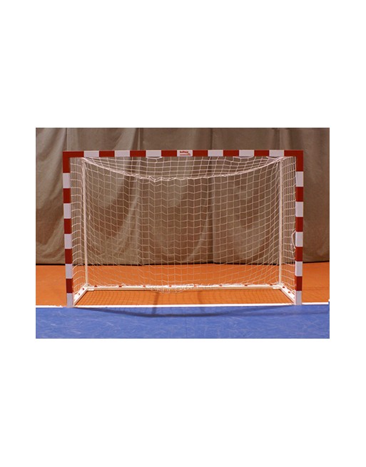 JGO PORTERÍAS F.SALA/BALONMANO METÁLICAS TRASLADABLES 80X80MM CON BASE 80X40MM