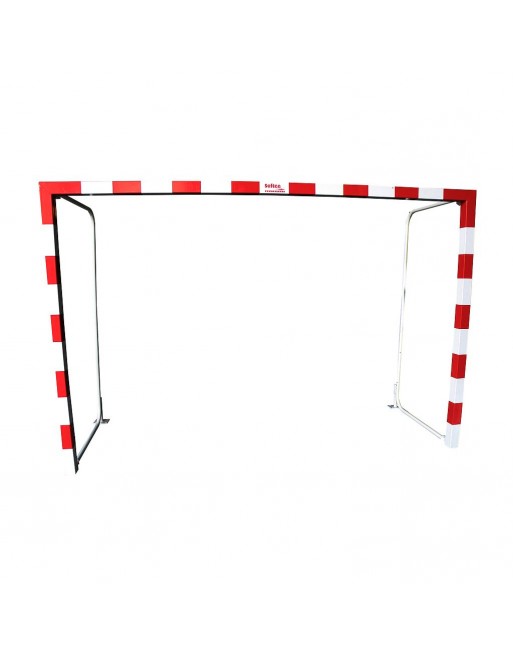 JUEGO PORTERÍAS F.SALA/BALONMANO METÁLICAS  80X80MM ABATIBLES