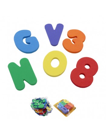 SET LETRAS Y NÚMEROS FOAM