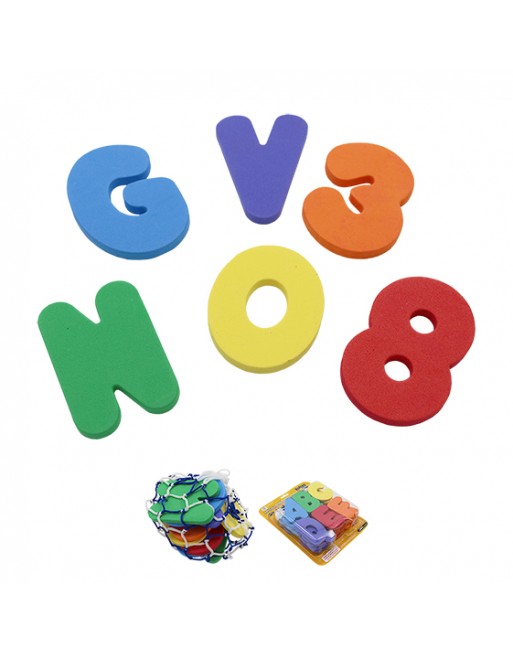 SET LETRAS Y NÚMEROS FOAM
