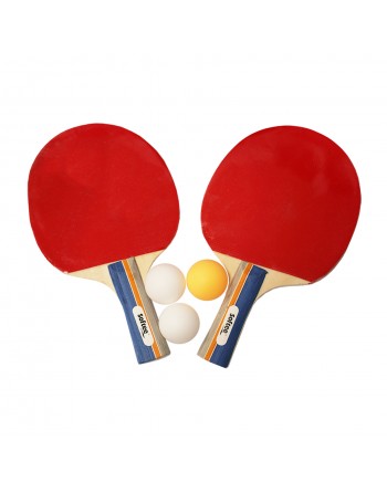 JUEGO RAQUETAS DE TENIS DE MESA CON 3 PELOTAS SOFTEE SATURN