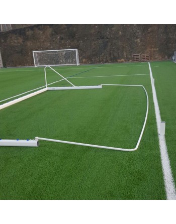 JUEGO DE 2 BASES PORTERÍAS FÚTBOL 7 PARA RECOGIDA DE RED