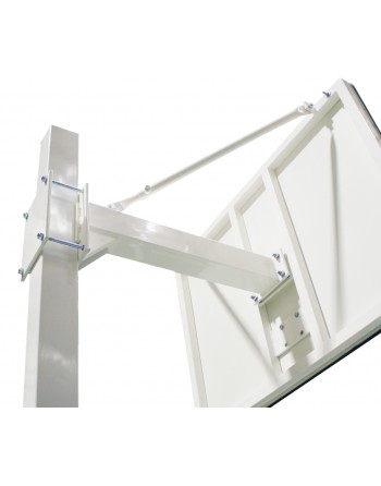 JUEGO DE 2 CANASTAS MINIBASKET DELUXE MONOTUBO TUBO 100 TRASLADABLE 2 RUEDAS CON CARRO  -SIN TABLERO,ARO