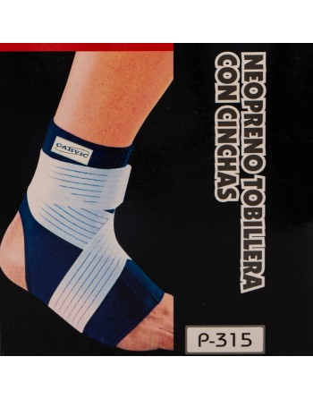TOBILLERA NEOPRENO CON CINCHAS CV
