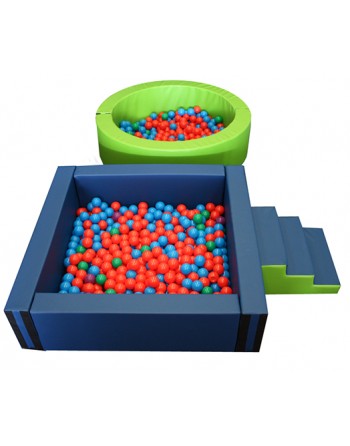 PISCINA OVALADA PLUS LLENADO PELOTAS, 300X150X40CM ALTO X 15CM ANCHO (TRANSFORMABLE EN DOS)