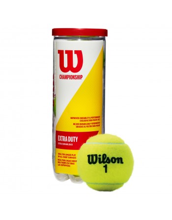 BOTE 3 PELOTAS TENIS WILSON CHAMPIONSHIP XD
