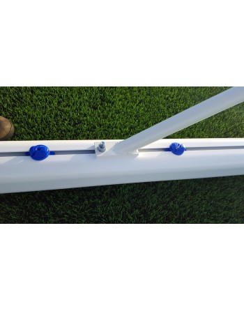 JUEGO PORTERÍAS ALUMINIO FÚTBOL 11 120X100 MM FIJAS