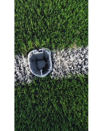 JUEGO PORTERÍAS ALUMINIO FÚTBOL 11 120X100 MM FIJAS