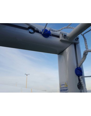 JUEGO PORTERÍAS ALUMINIO FÚTBOL 11  120X100 MM TRASLADABLES