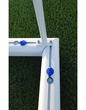 JUEGO PORTERÍAS ALUMINIO FÚTBOL 11  120X100 MM TRASLADABLES