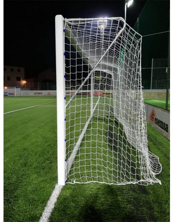 JUEGO PORTERÍAS ALUMINIO FÚTBOL 11 120X100 MM FIJAS