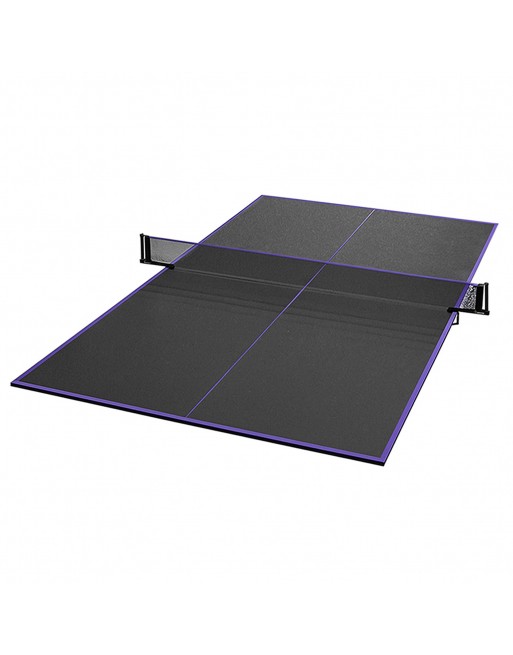KIT TABLEROS TENIS DE MESA CON SOPORTE Y RED NEGRO/VIOLETA