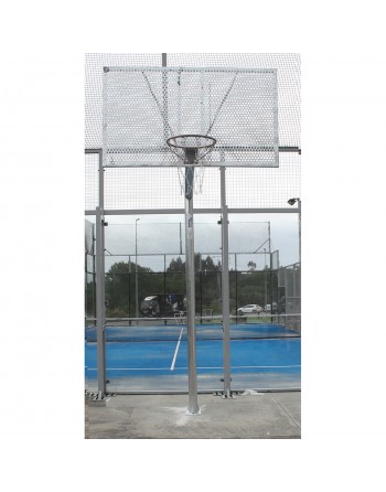 JGO CANASTAS ANTIVANDALICAS BALONCESTO NEW TUBO 114 MM GALVANIZADAS -INCLUYE AROS, REDES Y TABLEROS-