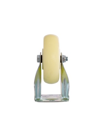 RUEDA DE NYLON FIJA CON ESTRUCTURA METÁLICA