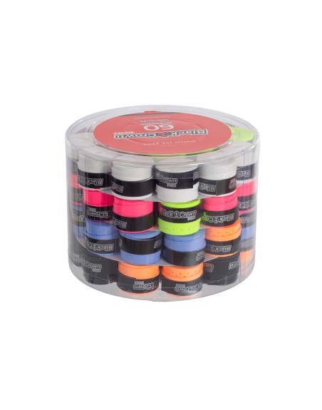 TARRO 60 OVERGRIPS BLACK CROWN PERFORADOS MULTICOLOR