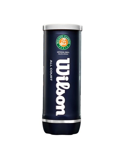 BOTE DE 3 PELOTAS TENIS WILSON ROLAND GARROS ALL