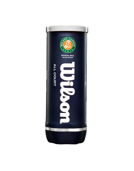 BOTE DE 3 PELOTAS TENIS WILSON ROLAND GARROS ALL
