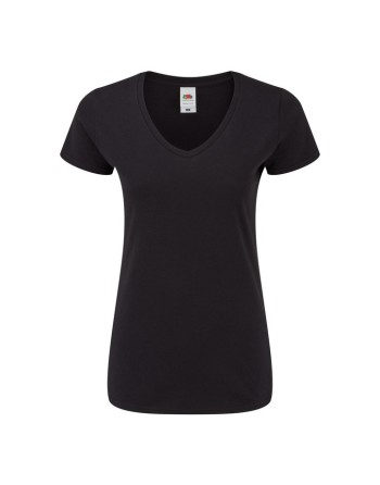 CAMISETA FRUIT OF THE LOOM LADIES ICONIC 150 V-NECK T