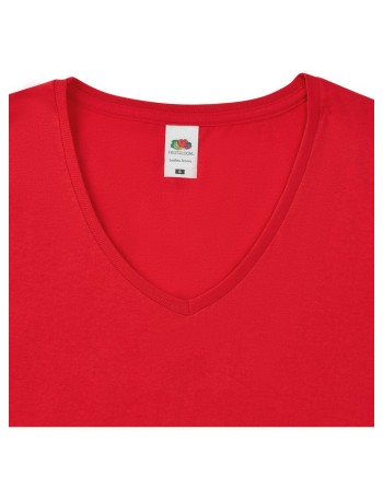 CAMISETA FRUIT OF THE LOOM LADIES ICONIC 150 V-NECK T