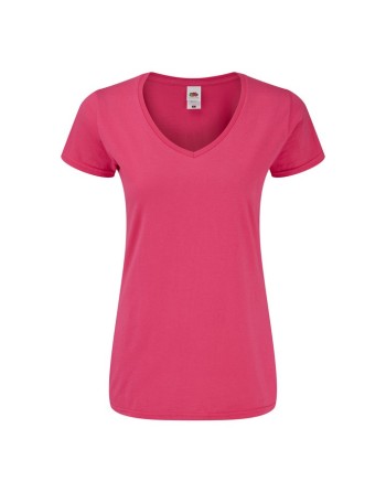 CAMISETA FRUIT OF THE LOOM LADIES ICONIC 150 V-NECK T