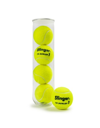 CAJÓN 18 BOTES 4 PELOTAS DE TENIS DUNLOP FORT SLINGER