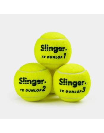 CAJÓN 18 BOTES 4 PELOTAS DE TENIS DUNLOP FORT SLINGER