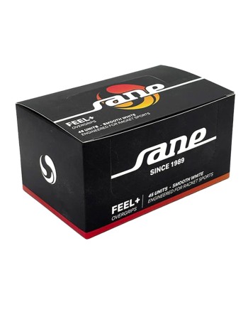 CAJA DE 45 OVERGRIPS SANE FEEL LISOS BLANCOS