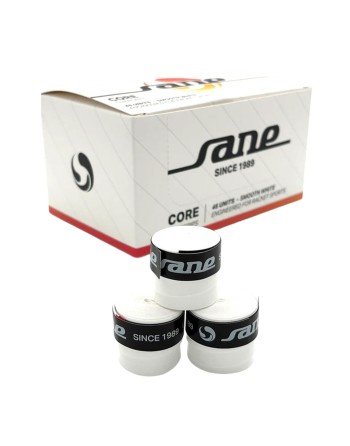 CAJA DE 45 OVERGRIPS SANE CORE LISOS BLANCOS