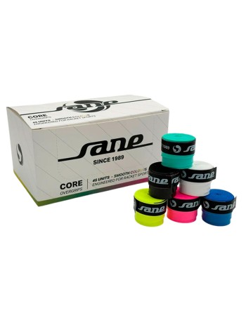 CAJA DE 45 OVERGRIPS SANE CORE LISOS MULTICOLOR