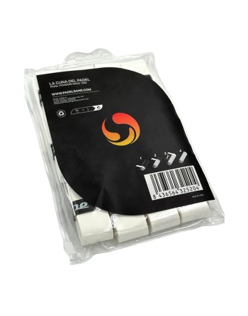 BLISTER DE 12 OVERGRIPS SANE LISOS BLANCOS