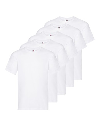 PACK DE 5 CAMISETAS FRUIT OF THE LOOM ORIGINAL T