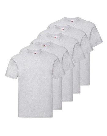 PACK DE 5 CAMISETAS FRUIT OF THE LOOM ORIGINAL T
