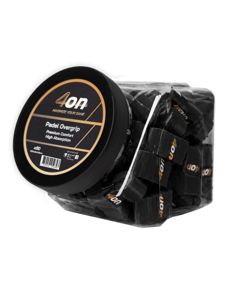 TARRO OVERGRIP NEGRO 4ON PREMIUM COMFORT - 60 PIEZAS