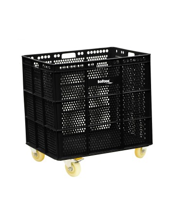 BANASTA CON RUEDAS INOX