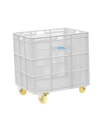 BANASTA CON RUEDAS INOX