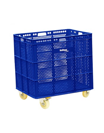 BANASTA CON RUEDAS INOX