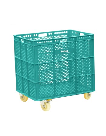 BANASTA CON RUEDAS INOX