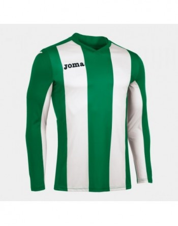 T-SHIRT PISA GREEN-WHITE  L/S