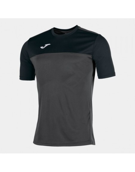 CAMISETA WINNER ANTRACITA-NEGRO M/C