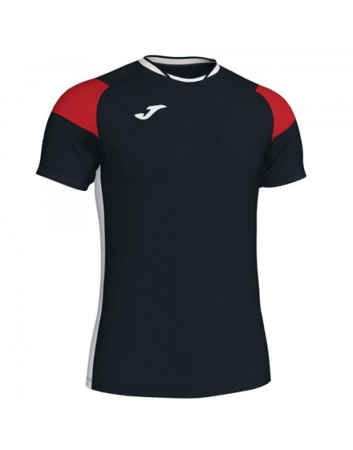 T-SHIRT CREW III BLACK-RED-WHITE S/S