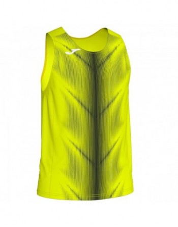 OLIMPIA T-SHIRT FLUOR YELLOW-BLACK SLEEVELESS