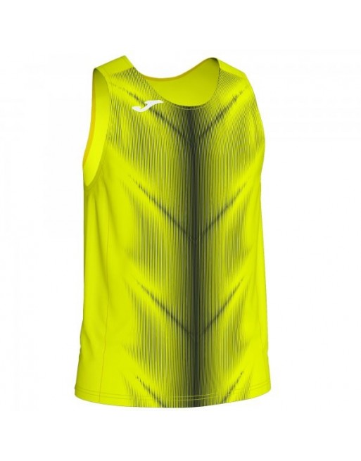 OLIMPIA T-SHIRT FLUOR YELLOW-BLACK SLEEVELESS