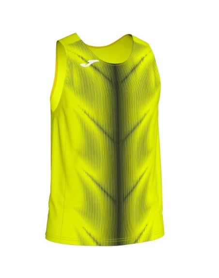 OLIMPIA T-SHIRT FLUOR YELLOW-BLACK SLEEVELESS
