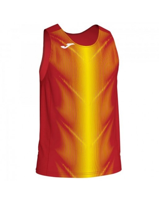 OLIMPIA T-SHIRT RED-YELLOW SLEEVELESS