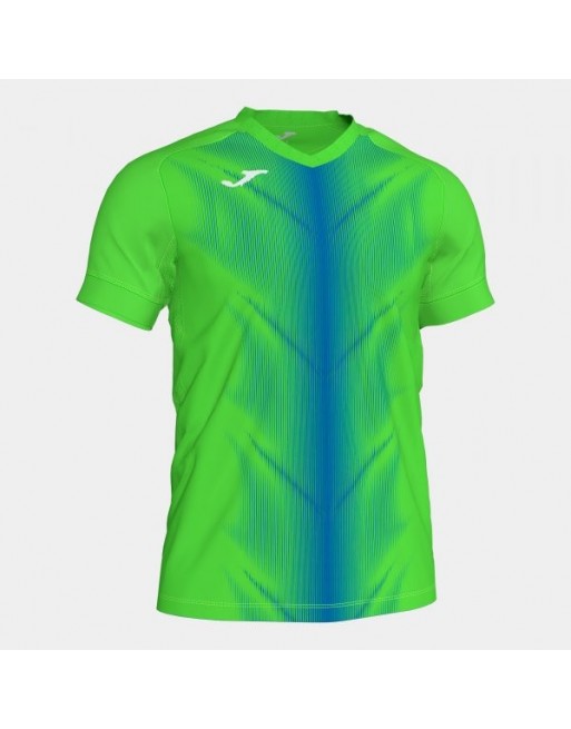 OLIMPIA T-SHIRT FLUOR GREEN-ROYAL S/S